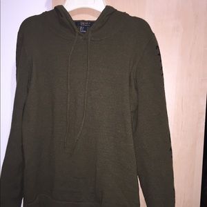 Forever 21 green hoodie